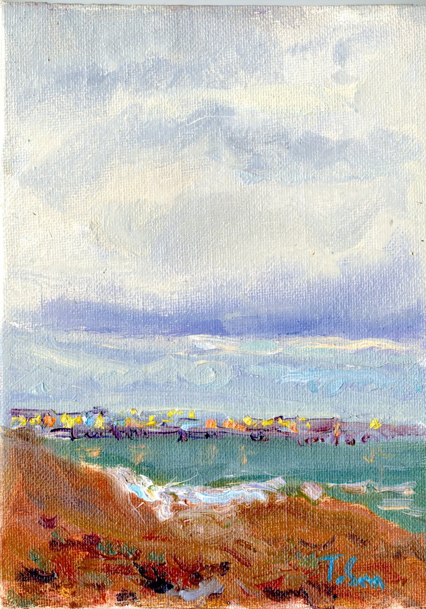 Evening At The Sea In Brighton By Tanya Sun, 5 X 7, Artwork For Sale On Artfinder