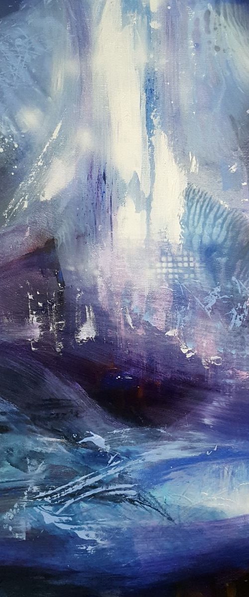 Title: from the series " Beyond the inside " - " Composition 55", signed on November 2016 KLOSKA by Kloska Ovidiu