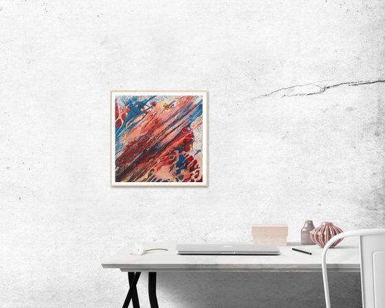 Original Abstract Acrylic, Fluid Acrylic, Fluid Painting Abstract, Fluid Original Art, Fluid Acrylic Housewarming Gift, Small Wall Art