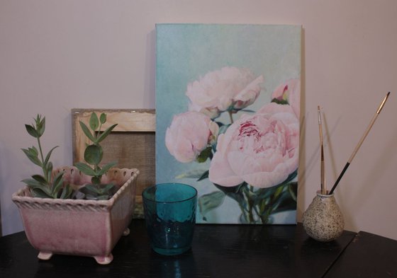 Etude with peonies