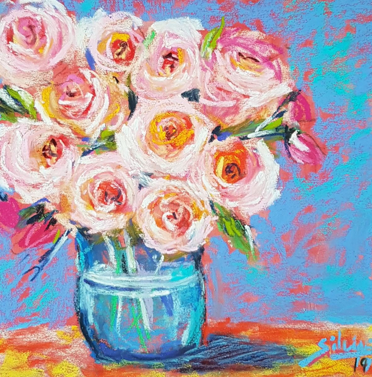Roses. Special price! Gift. by Silvia Flores Vitiello