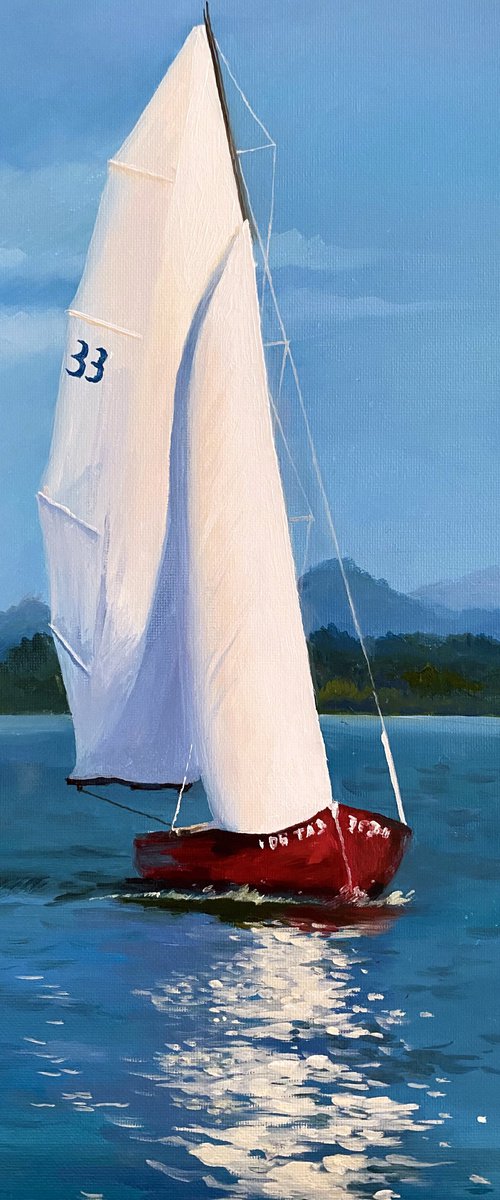 A red ship by Elvira Sultanova