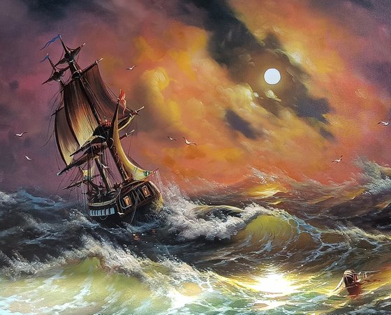 Storm (60x40cm, oil painting)