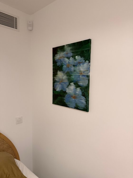 White Flowers at night