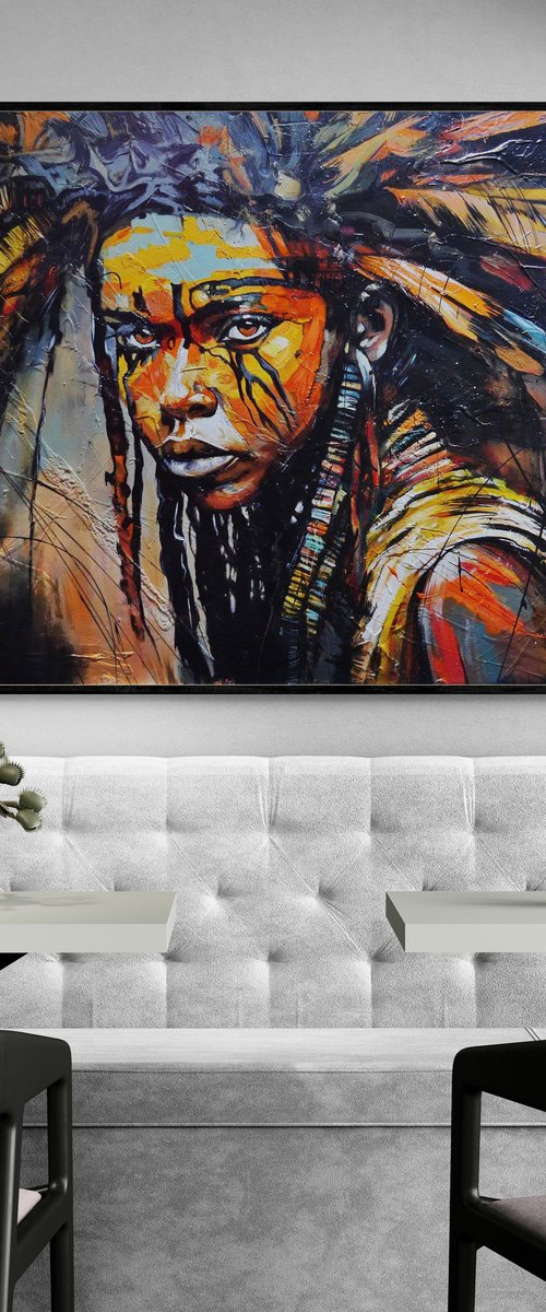Ochre Warrior by Franko