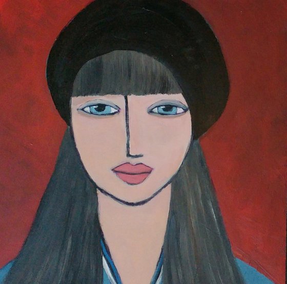 Girl with beret
