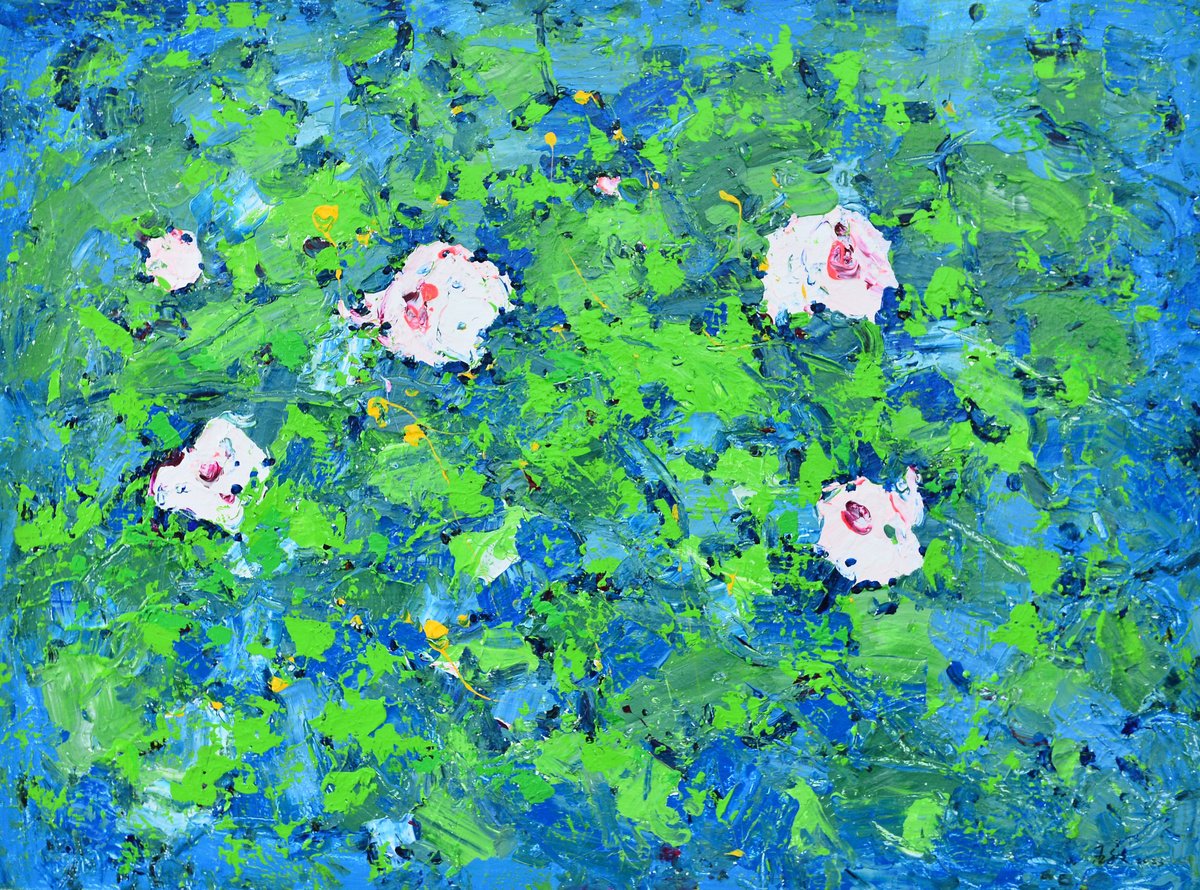 Whispers Of Spring By Min Wang, 47 X 35, Artwork For Sale On Artfinder
