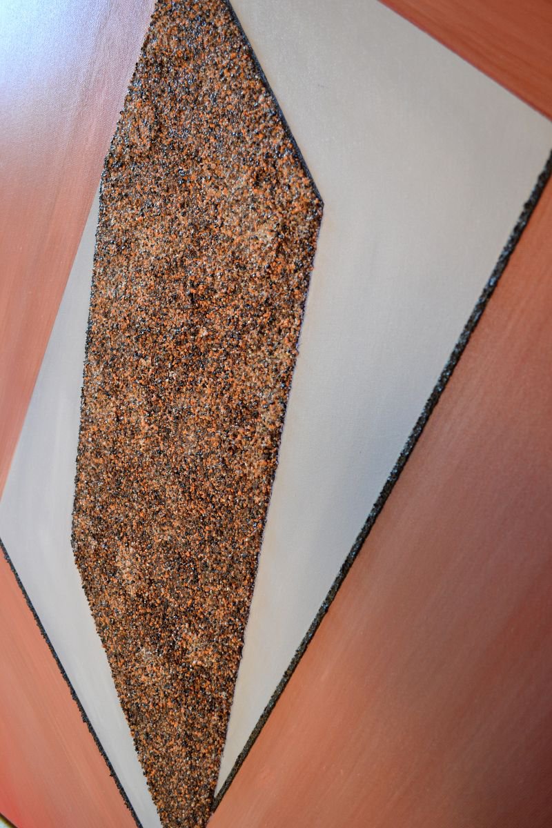 Geometric Abstract Acrylic Painting By Thierry Vobmann. Abstract ., 29 X 36", Voyage Vers L