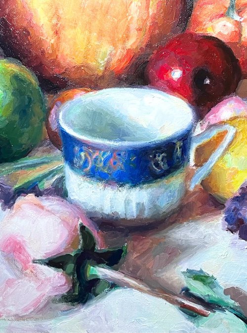 Fruits and Porcelain by Andres Portillo