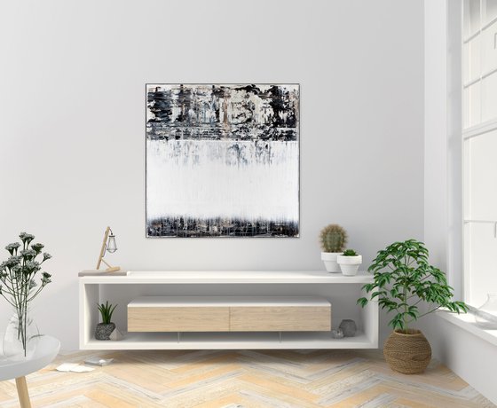 Black&White Abstract painting BX397