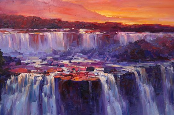 Golden Light Above the Falls