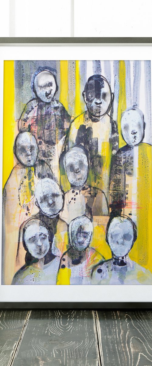 Study of a crowd #8 by Carolynne Coulson