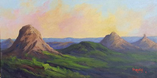 Glass House Mountains by Rod Moore