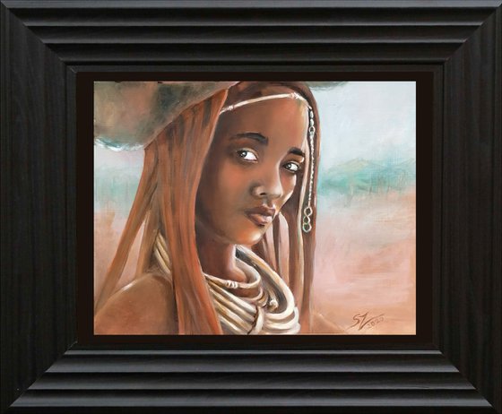 Portrait of a Himba girl