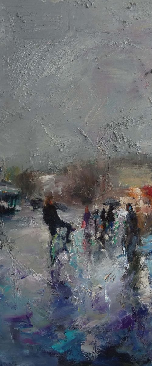 Paris ,parapluie ,Bastille by Manuel Leonardi