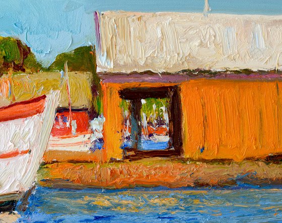 Bright and Calm Day, Boats