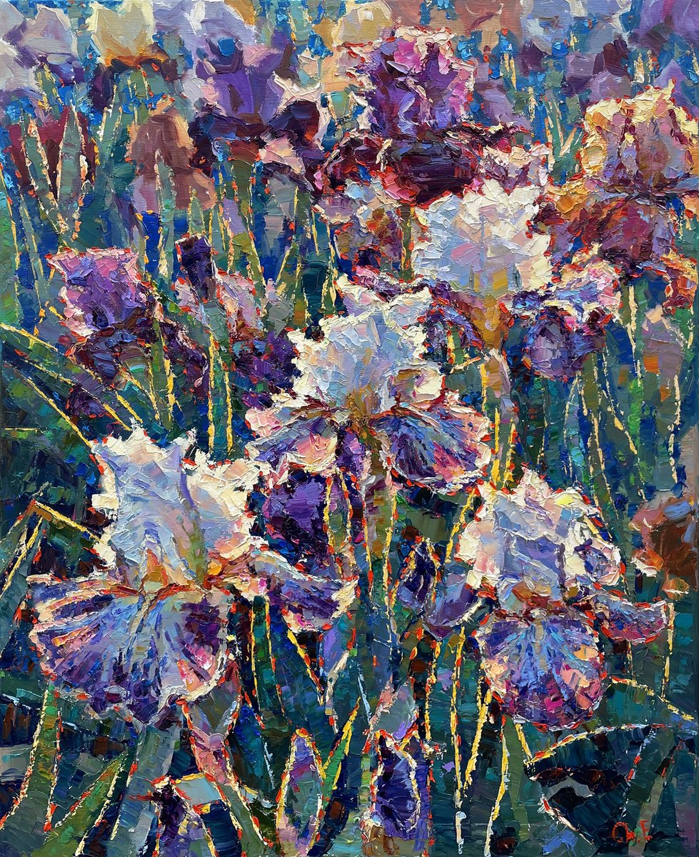Irises By Evgeny Chernyakovsky, 25 X 31, Artwork For Sale On Artfinder