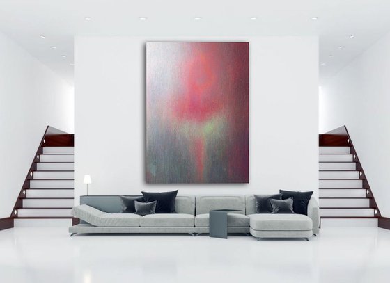 Extra Large Painting Contemporary Abstract Artwork - Firebird