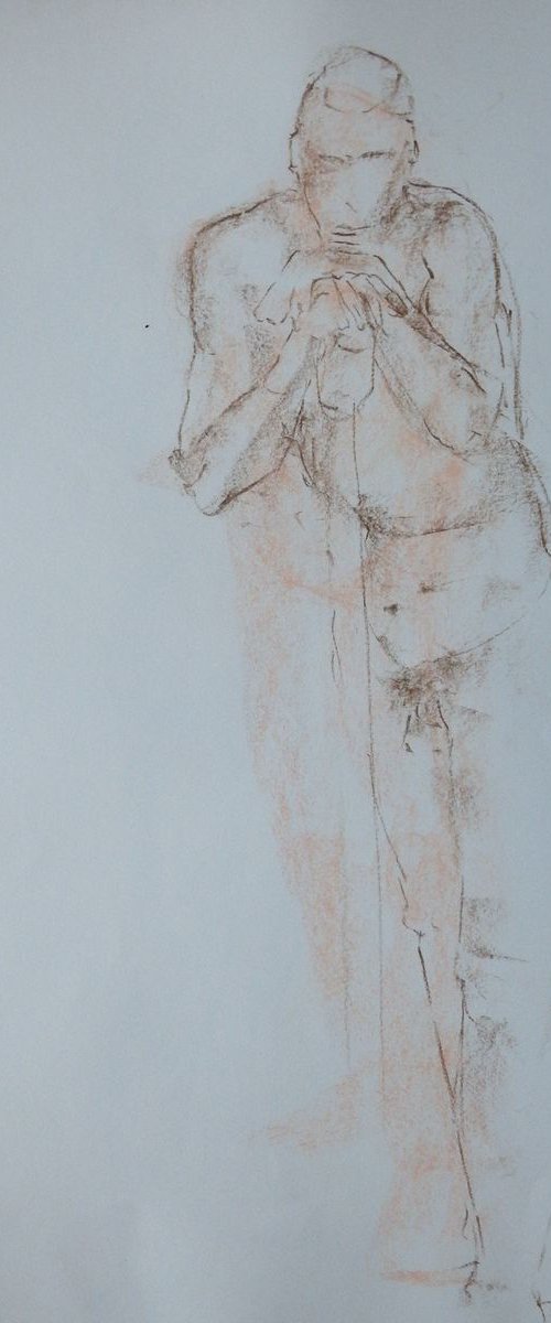 male figure drawing by Baden French