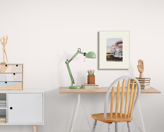 Rust and chrome on an old car