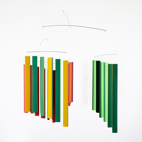 Moving stripes mobile No. 2