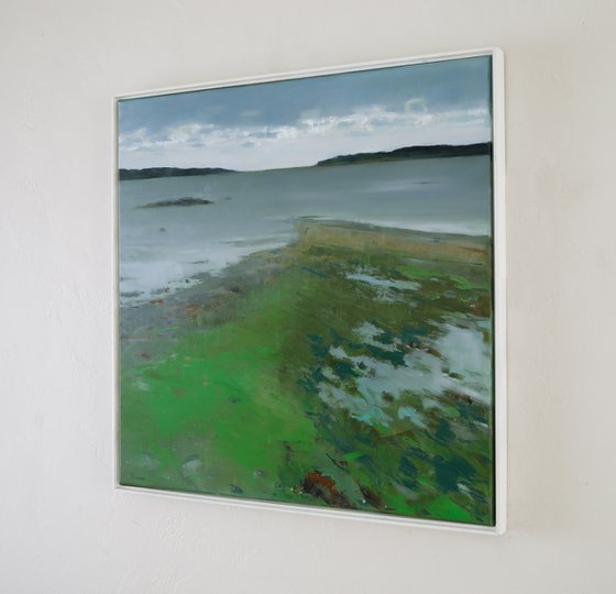 Low tide 30x30 inch 76x76cm by Bo Kravchenko
