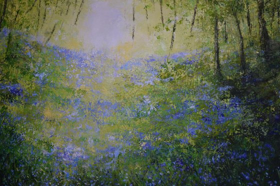 Blue Bank- landscape painting
