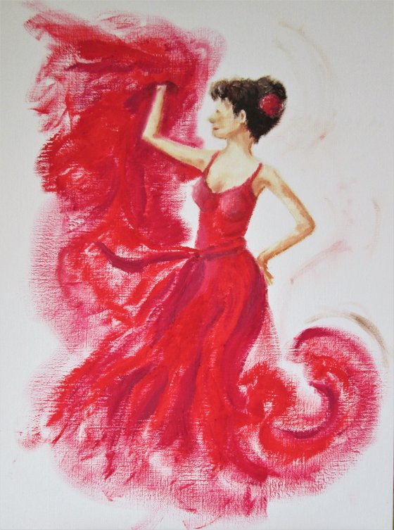 Dancer in Red Dress