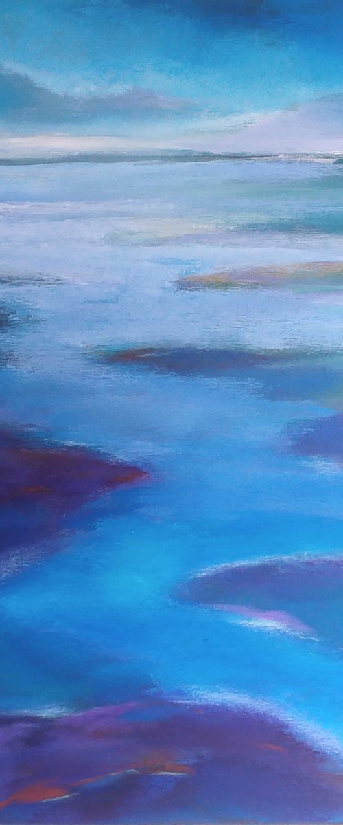 The sea touching the coast (September 4) by Nelly van Nieuwenhuijzen