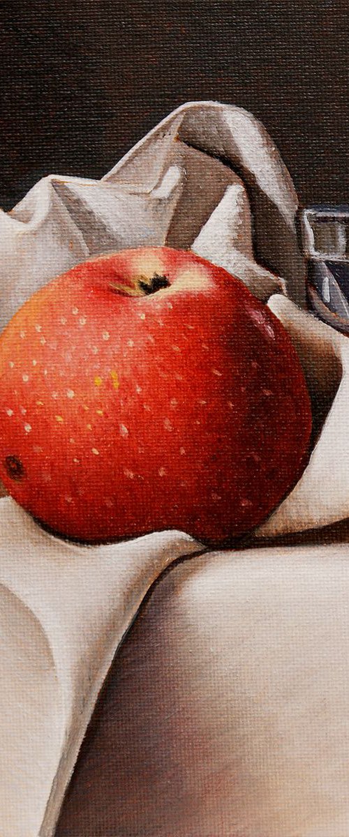 Apple And Cloth 3 by Dietrich Moravec