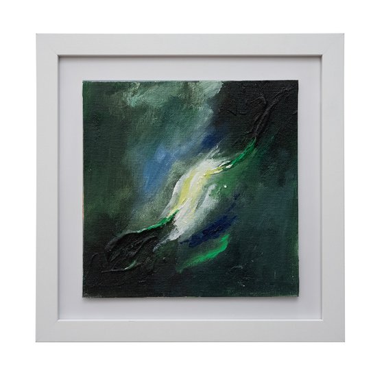 Dark Green Abstract Expressive