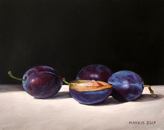 Plums (Original Oil Painting)