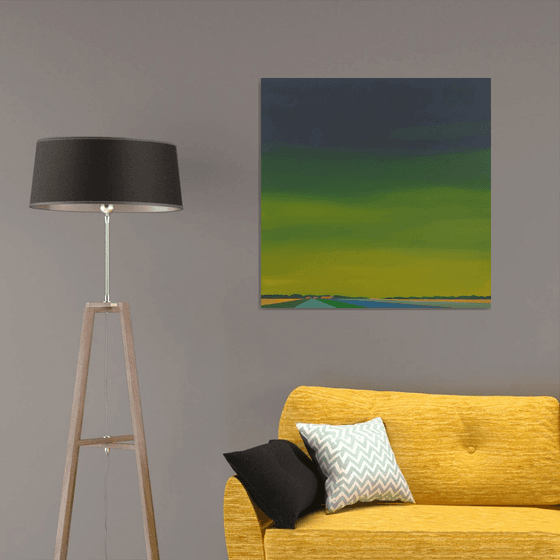 Colourful fields, golden sky (2)