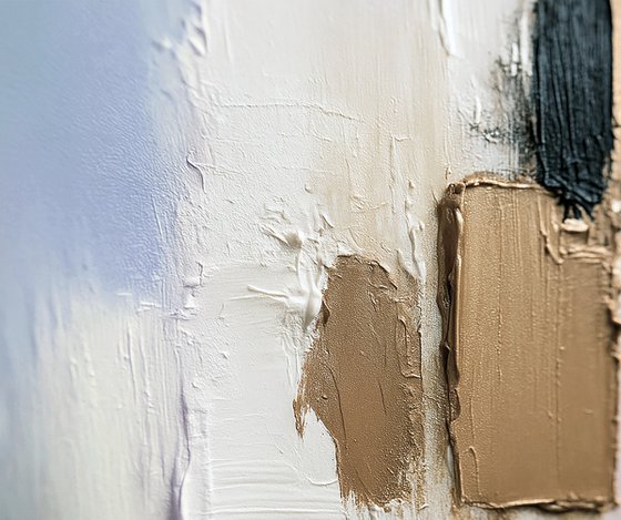 Pastel Blue Spring Morning in in a Gold Glow