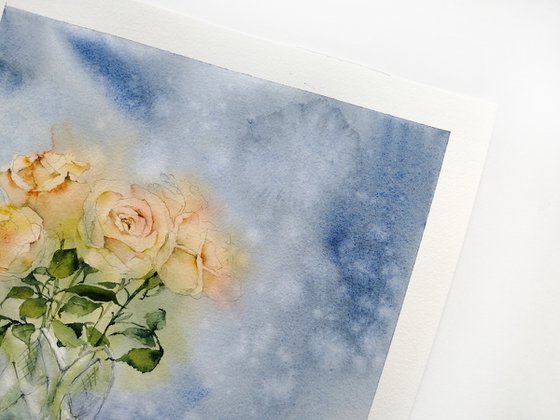 Roses painting