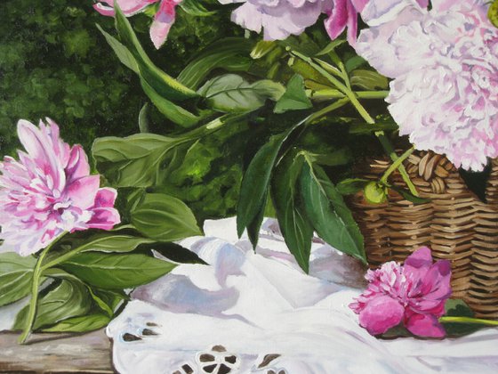 Peonies Painting Still Life