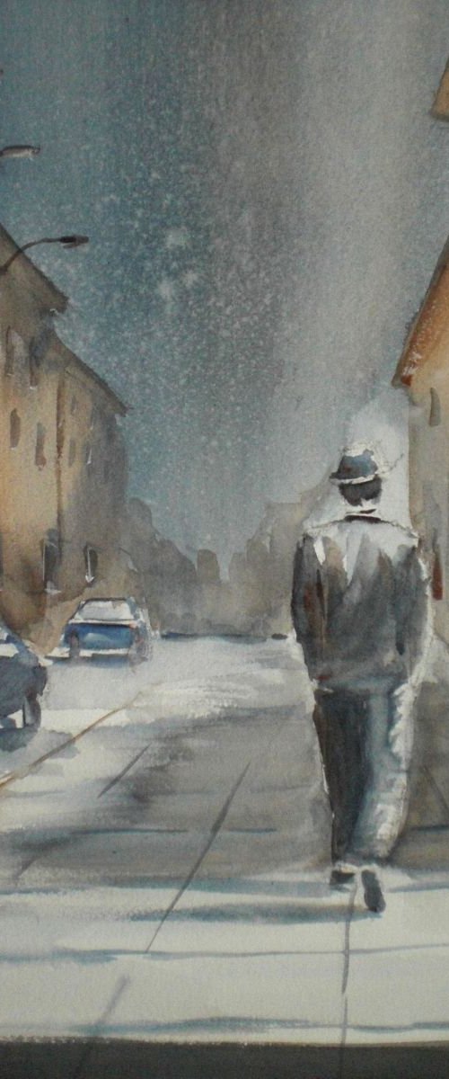 walking alone by Giorgio Gosti