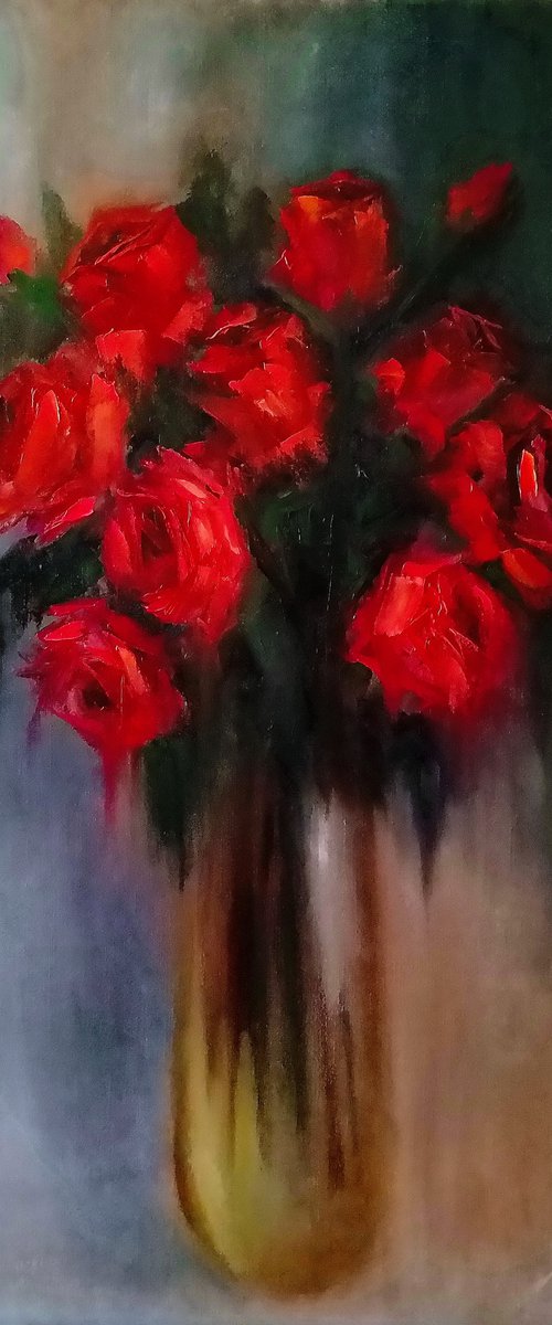 Red roses by Oleh Rak