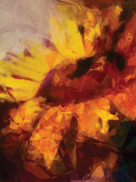 Girasoles y quinqué