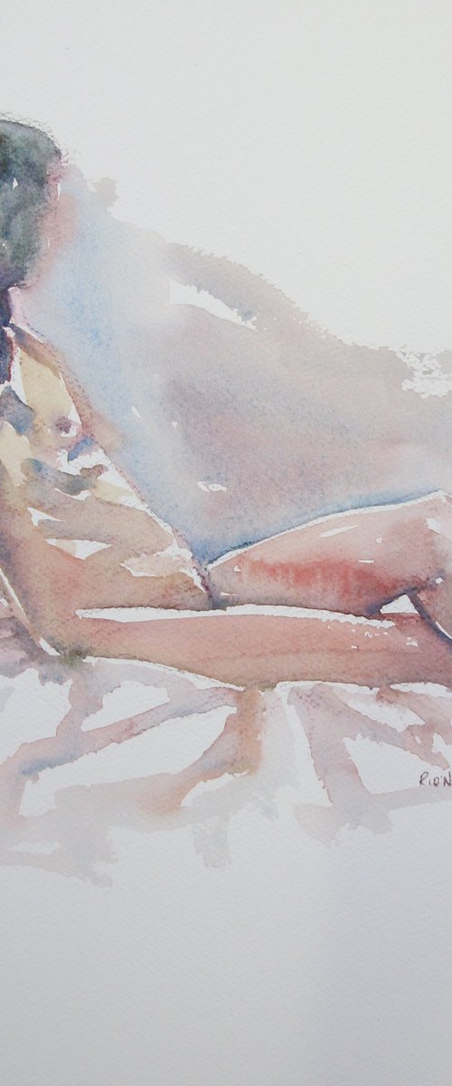 reclining female nude by Rory O’Neill