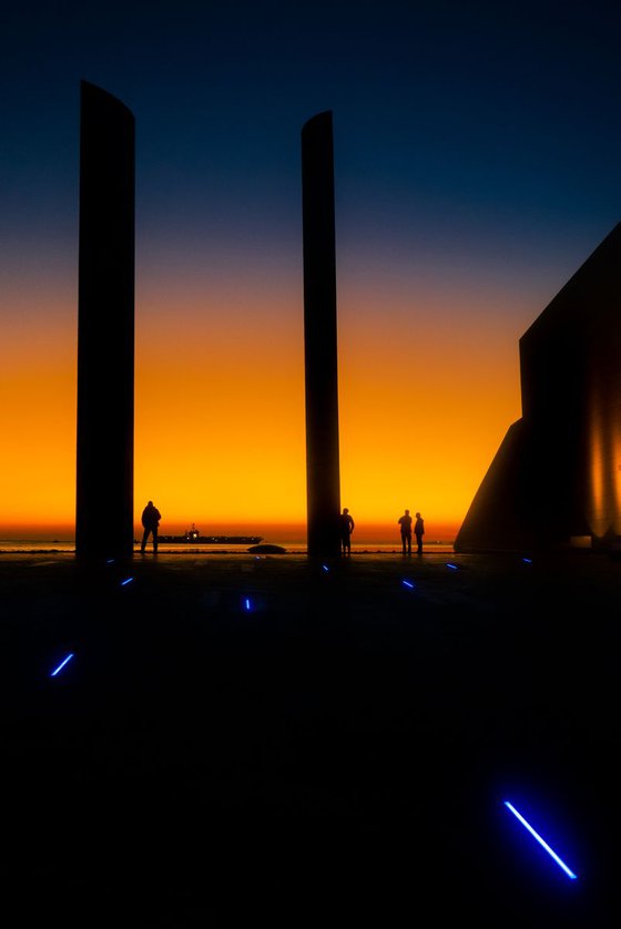 Sunset in Lisbon, Champalimaud Nº3 in colour
