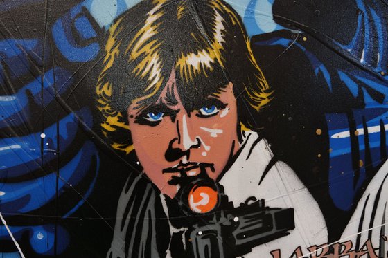 May The Force... 190cm x 100cm Star Wars Textured Urban Pop Art