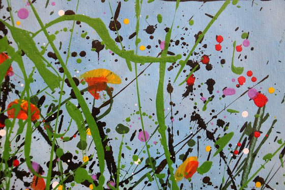"“Einmal Ist Keinmal”" - Super sized floral painting