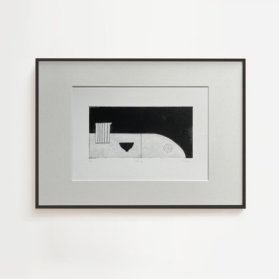 Quiet Interior No.2 drypoint print