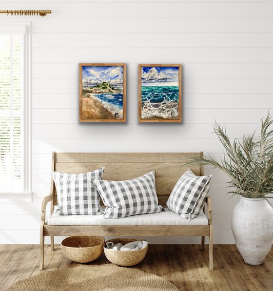 Costa Brava diptych