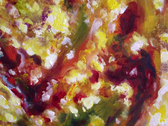 FLOATING COLORS - Abstract Expressionism - 25x35 cm - suitable for home decoration or any locations