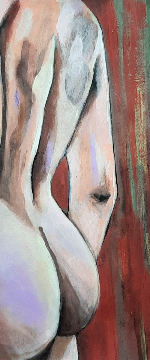 Male Nude / 50 x 35 cm by Alexandra Djokic