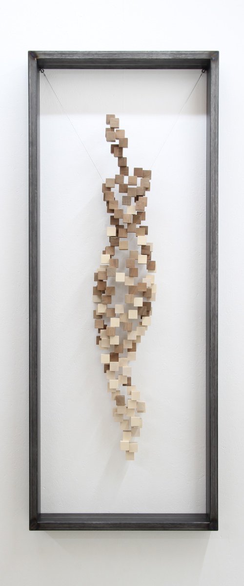 human cubes WALL 144 by Manfred Hellweger