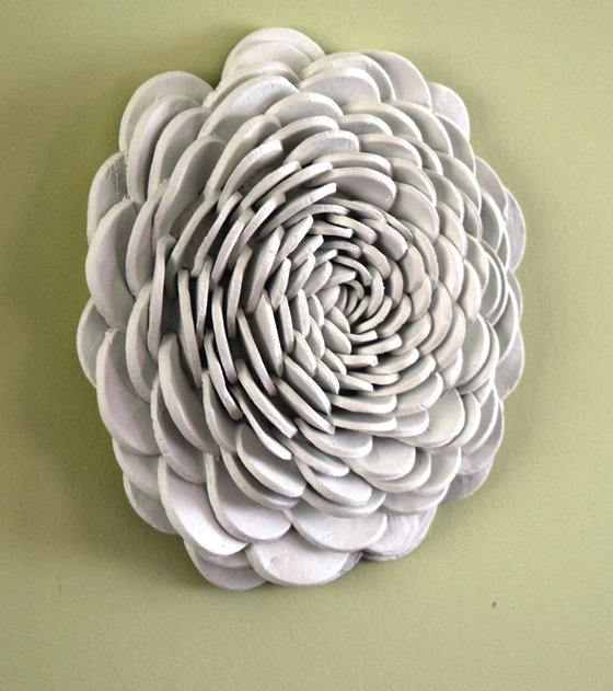 Ranunculus Bulb - Clay Wall Sculpture