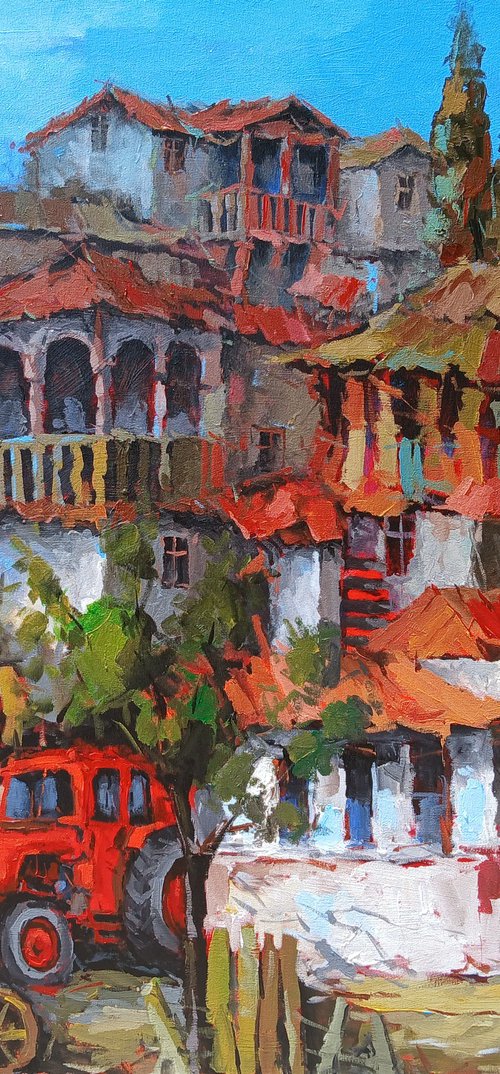 Red-Tiled Village by Davit Arstamyan